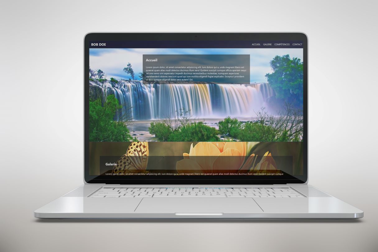 Site web avec un effet parallaxe